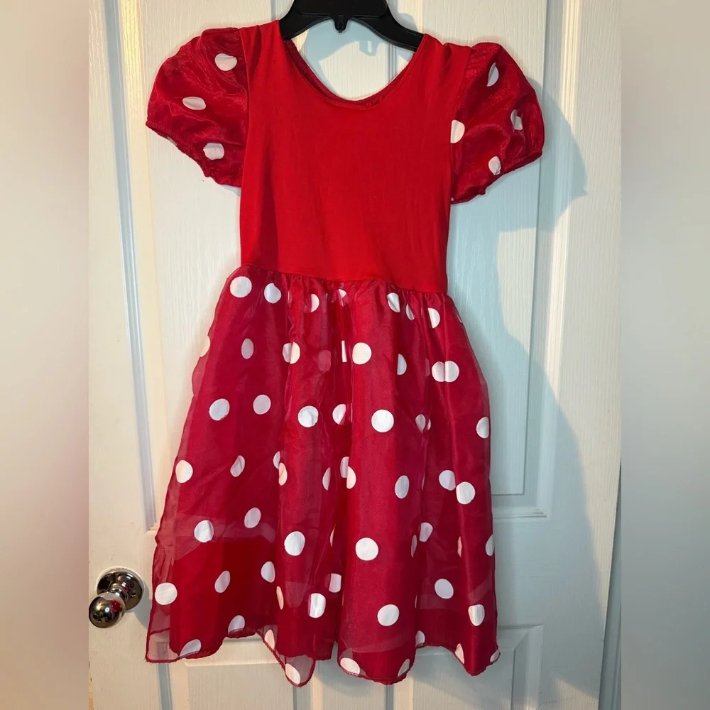 Disney Red and White Polka Dot Kids Costume - Picture 2 of 5
